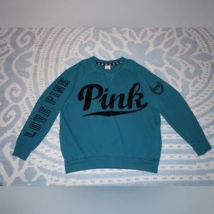 Teal Victorias Secret PINK Sweatshirt Size M